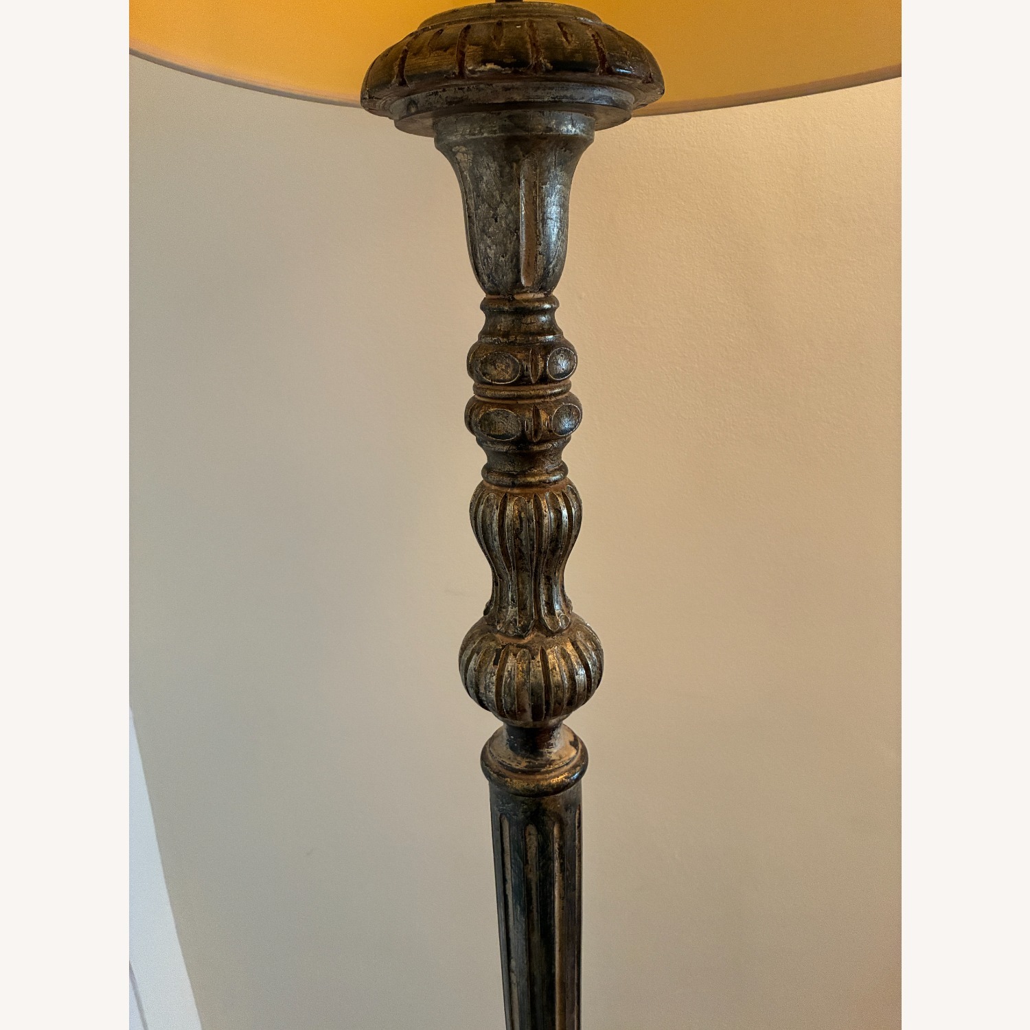 Italian Carved Wood Floor Lamp - image-5