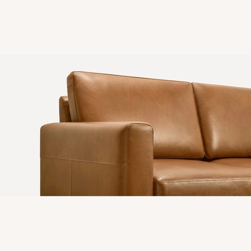 Used Burrow Nomad Natural Leather 4+ Piece Sectional for sale on AptDeco