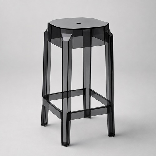Used Compamia Arcylic Black Polycarbonate Counter Stool for sale on AptDeco