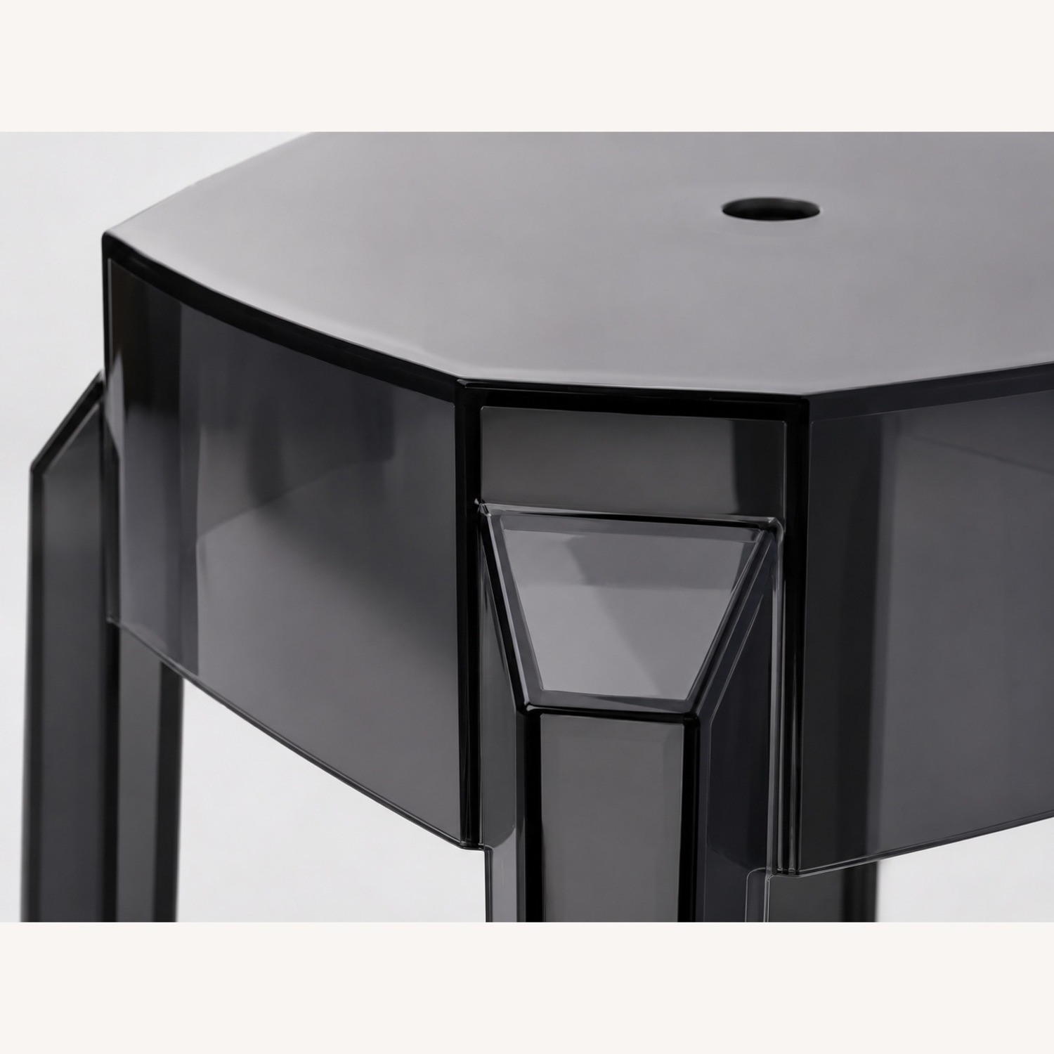 Compamia Arcylic Black Polycarbonate Counter Stool - image-2