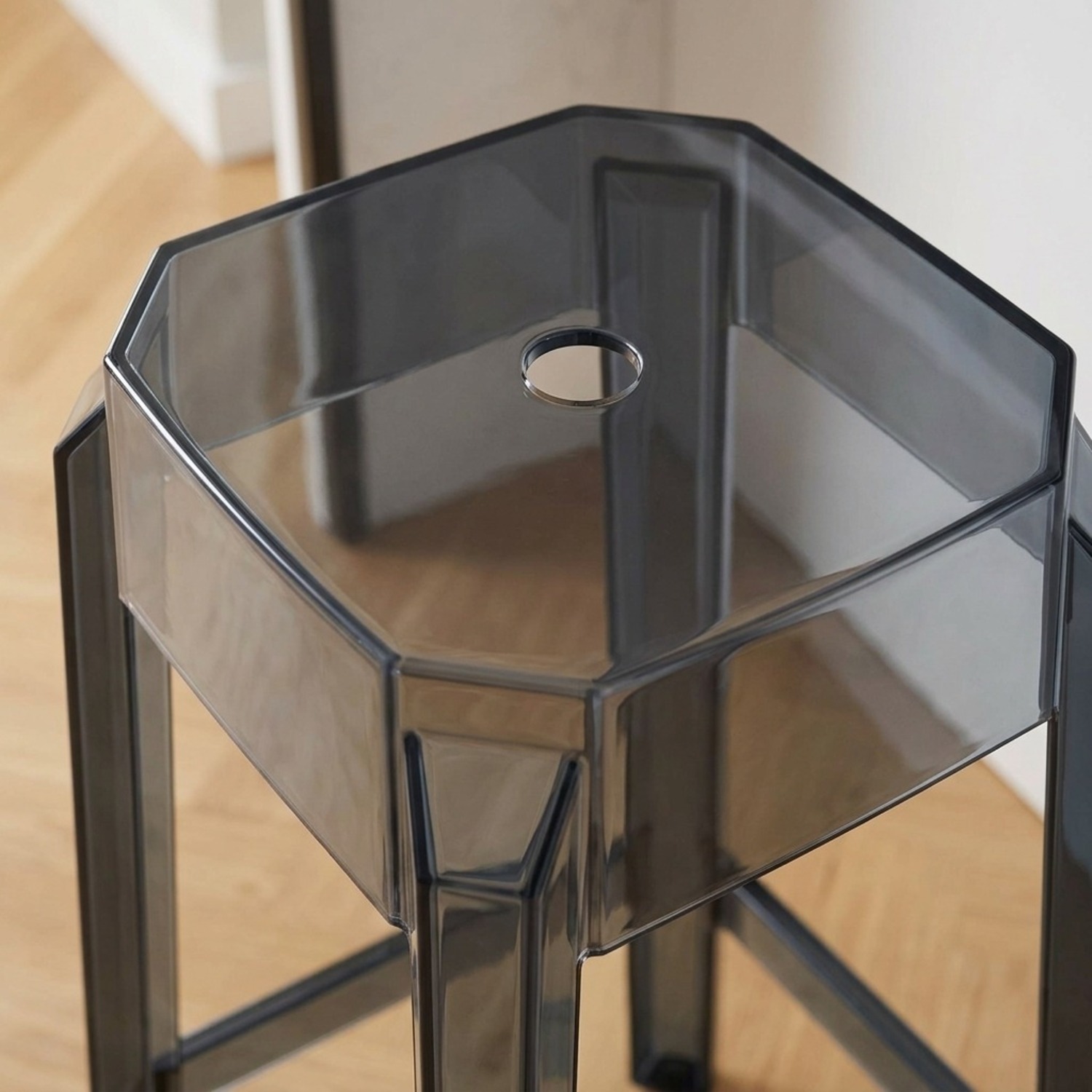 Compamia Arcylic Black Polycarbonate Counter Stool - image-6