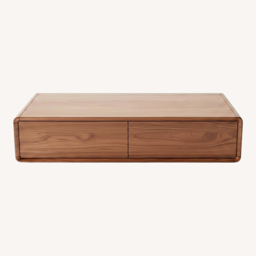 Used Dark Brown Wood Coffee Table for sale on AptDeco