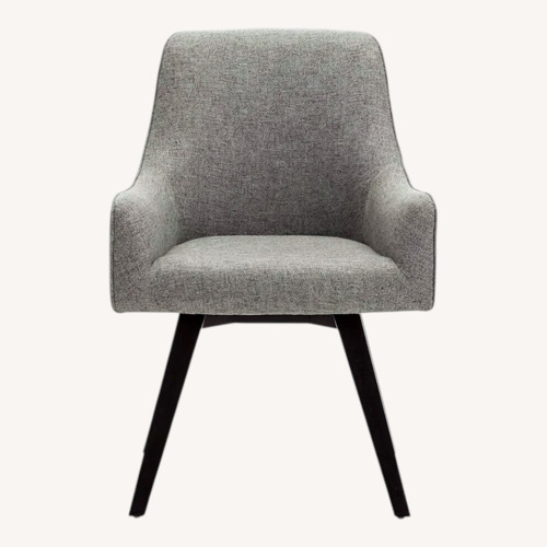 Used Crate & Barrel Harvey Light Gray Fabric Armchair for sale on AptDeco