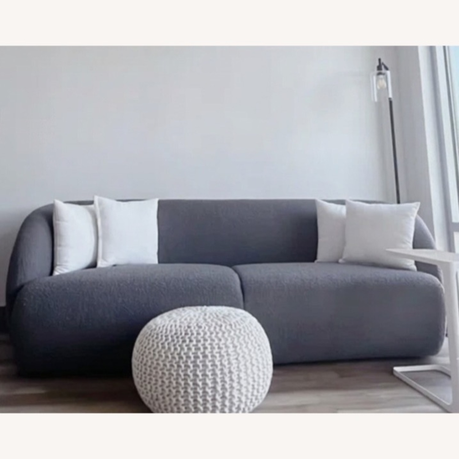AllModern Myra Gray Bouclé Sofa Couch Featured in Cosmo - image-2