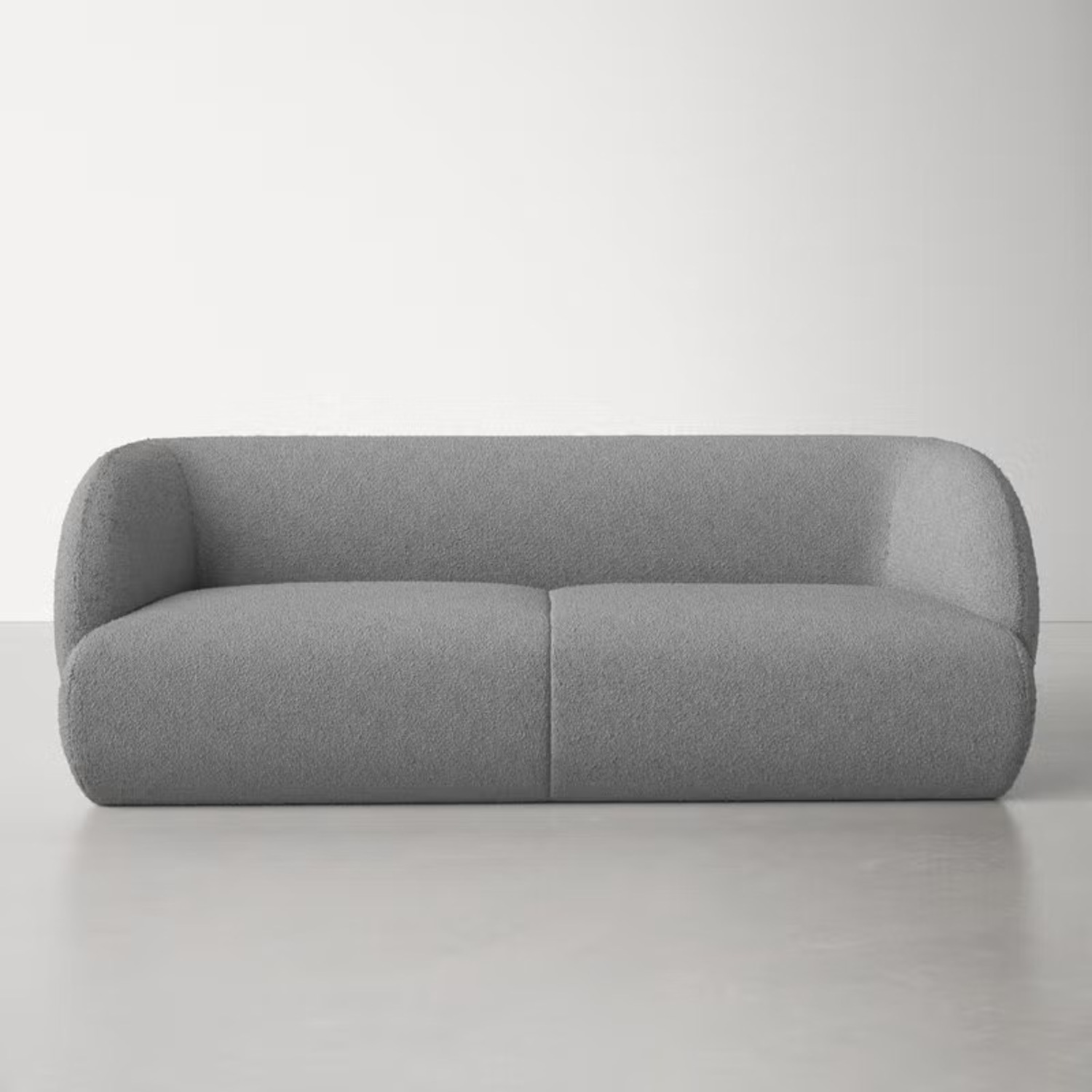 AllModern Myra Gray Bouclé Sofa Couch Featured in Cosmo - image-1