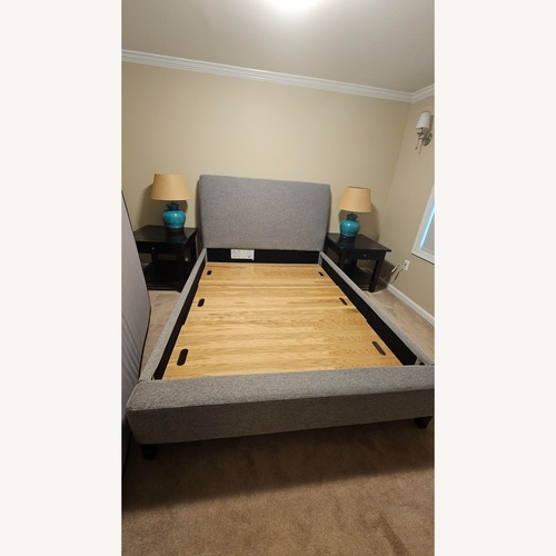 Used Costsco Upholstered Queen Bed Frame for sale on AptDeco