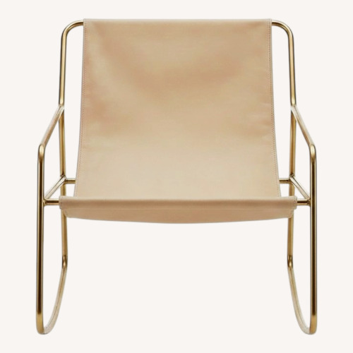 Used Joybird Tula Leather Rocking Chair for sale on AptDeco