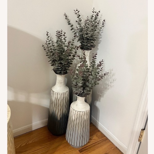 Used Marchmont 3 Piece Metal Vases Set for sale on AptDeco