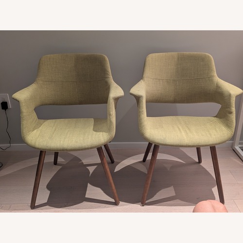 Used Green Wood Butterfly Accent Chair for sale on AptDeco