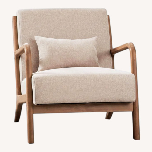 Used Wayfair Light Brown Fabric Armchair for sale on AptDeco