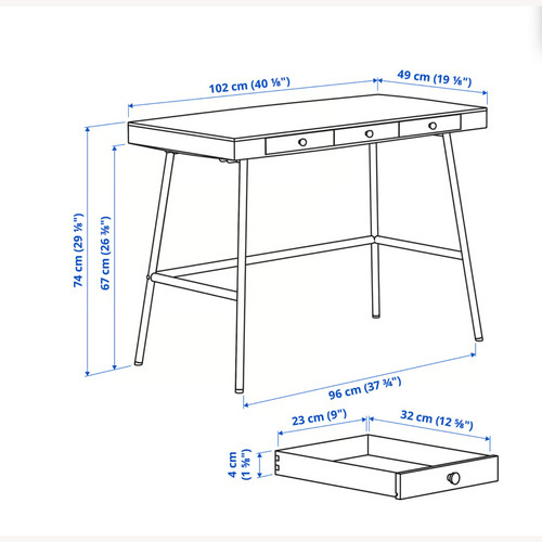 Used IKEA Lillasen Desk for sale on AptDeco