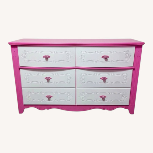 Used Pink Wood Dresser for sale on AptDeco