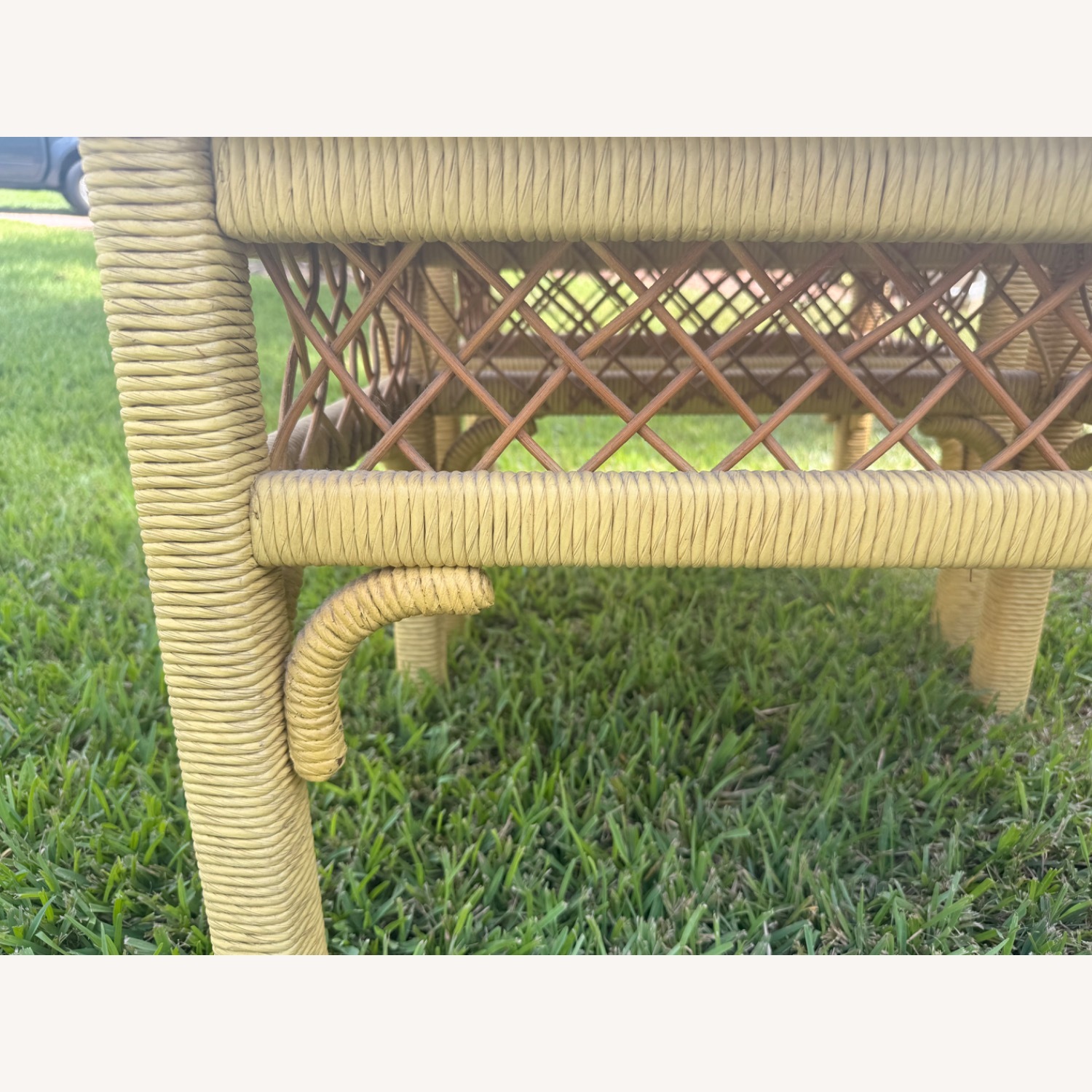 1960s Henry Link Style Wicker & Rattan End Tables - image-10