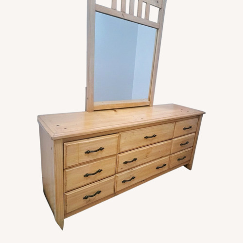 Used Light 9 Drawer Wooden Dresser for sale on AptDeco