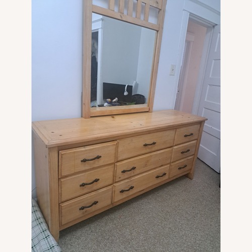 Used Light 9 Drawer Wooden Dresser for sale on AptDeco