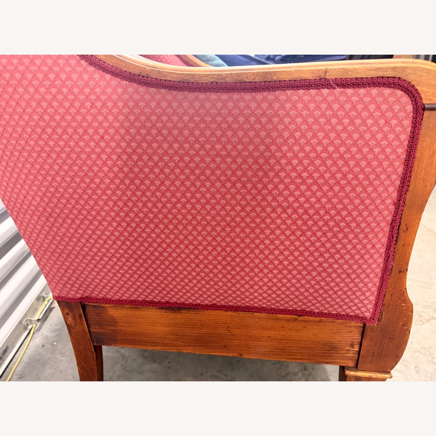 Vintage/Antique Pink Wood Club Chairs - image-10