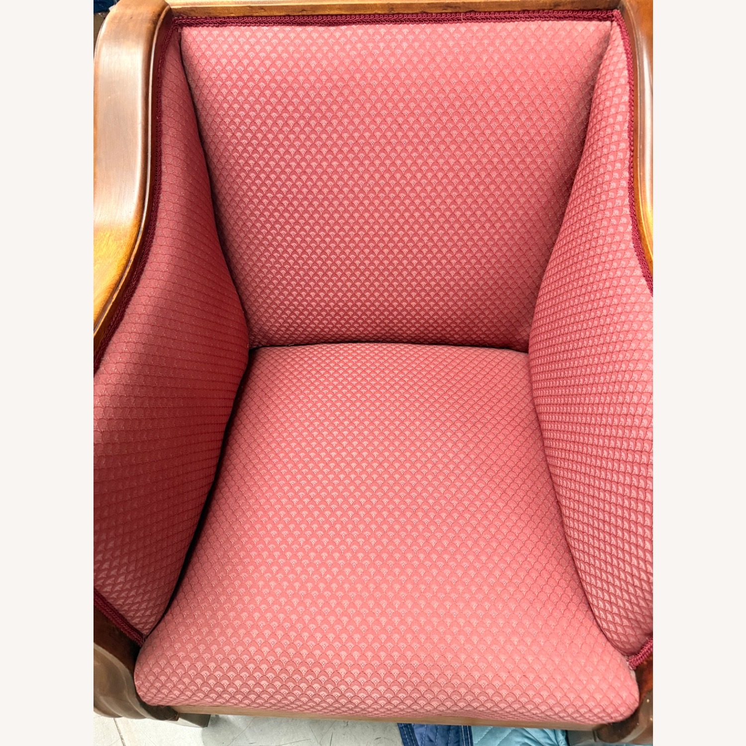 Vintage/Antique Pink Wood Club Chairs - image-11