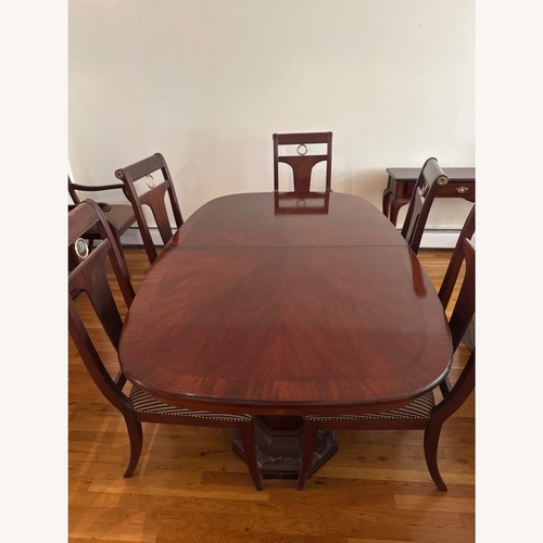 Used Vintage/Antique Finds Dark Brown Dining Table for sale on AptDeco