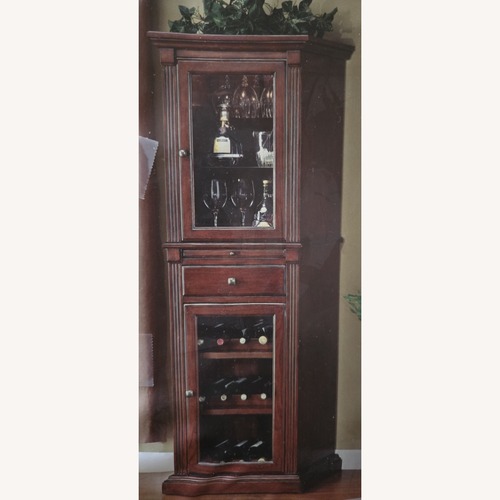 Used Vintage Thomasville Providence Wine Curio Cabinet for sale on AptDeco