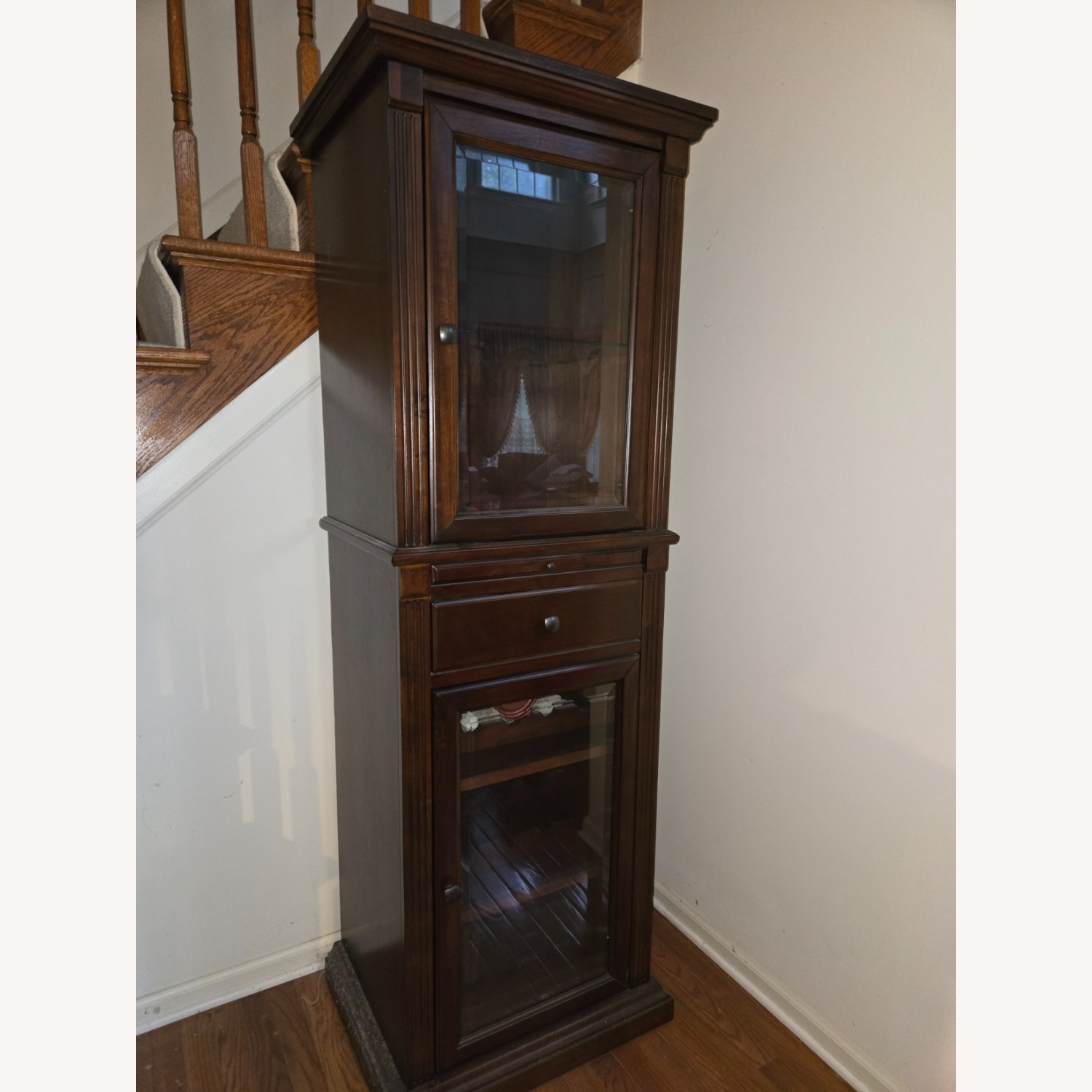 Vintage Thomasville Providence Wine Curio Cabinet - image-3