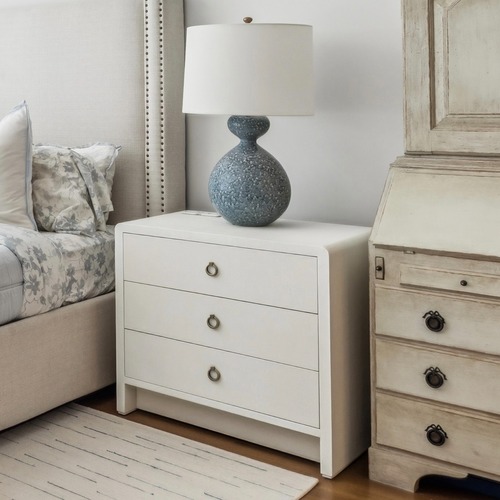 Used McGee & Co. Olivia Linen Nightstand for sale on AptDeco