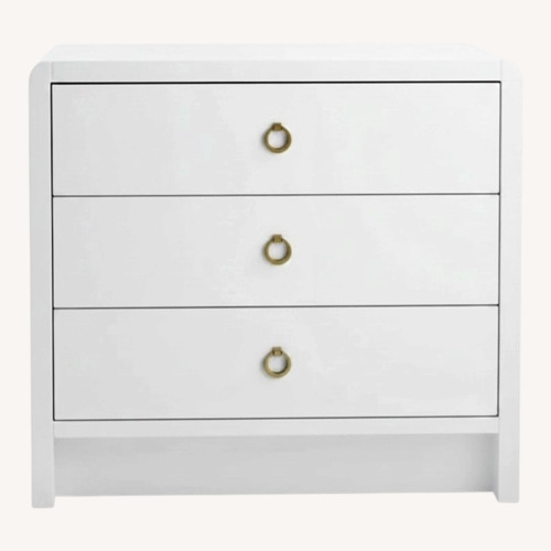Used McGee & Co. Olivia Linen Nightstand for sale on AptDeco