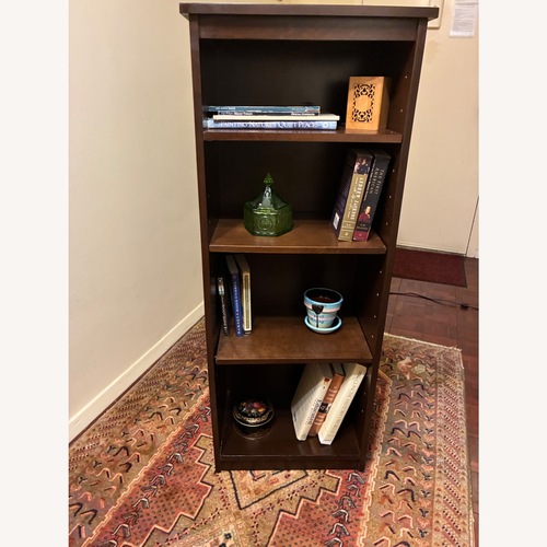 Used Gothic Cabinet Craft Dark Brown Wood Bookcase for sale on AptDeco
