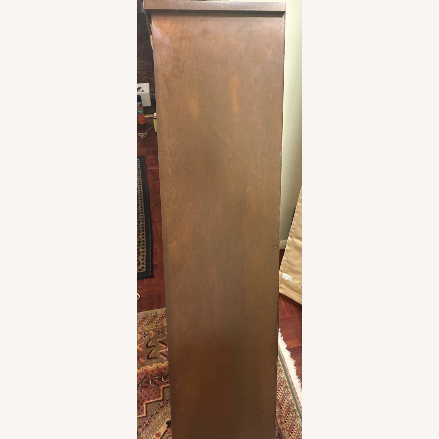 Gothic Cabinet Craft Dark Brown Wood Bookcase - image-3