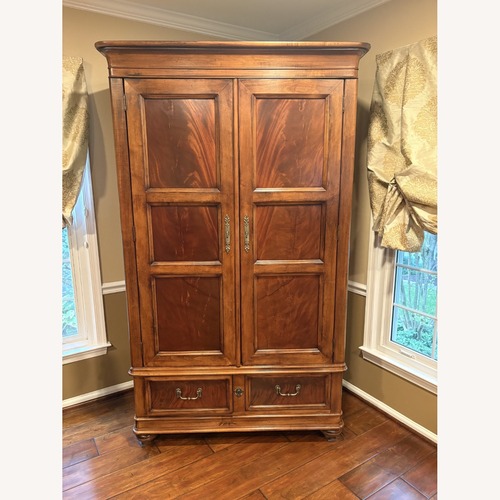 Used Drexel Dark Brown Wood Armoire for sale on AptDeco