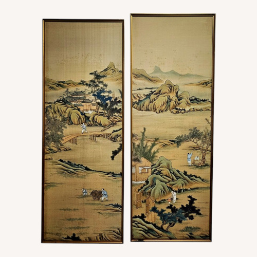Used Vintage/Antique Silk Wall Art for sale on AptDeco
