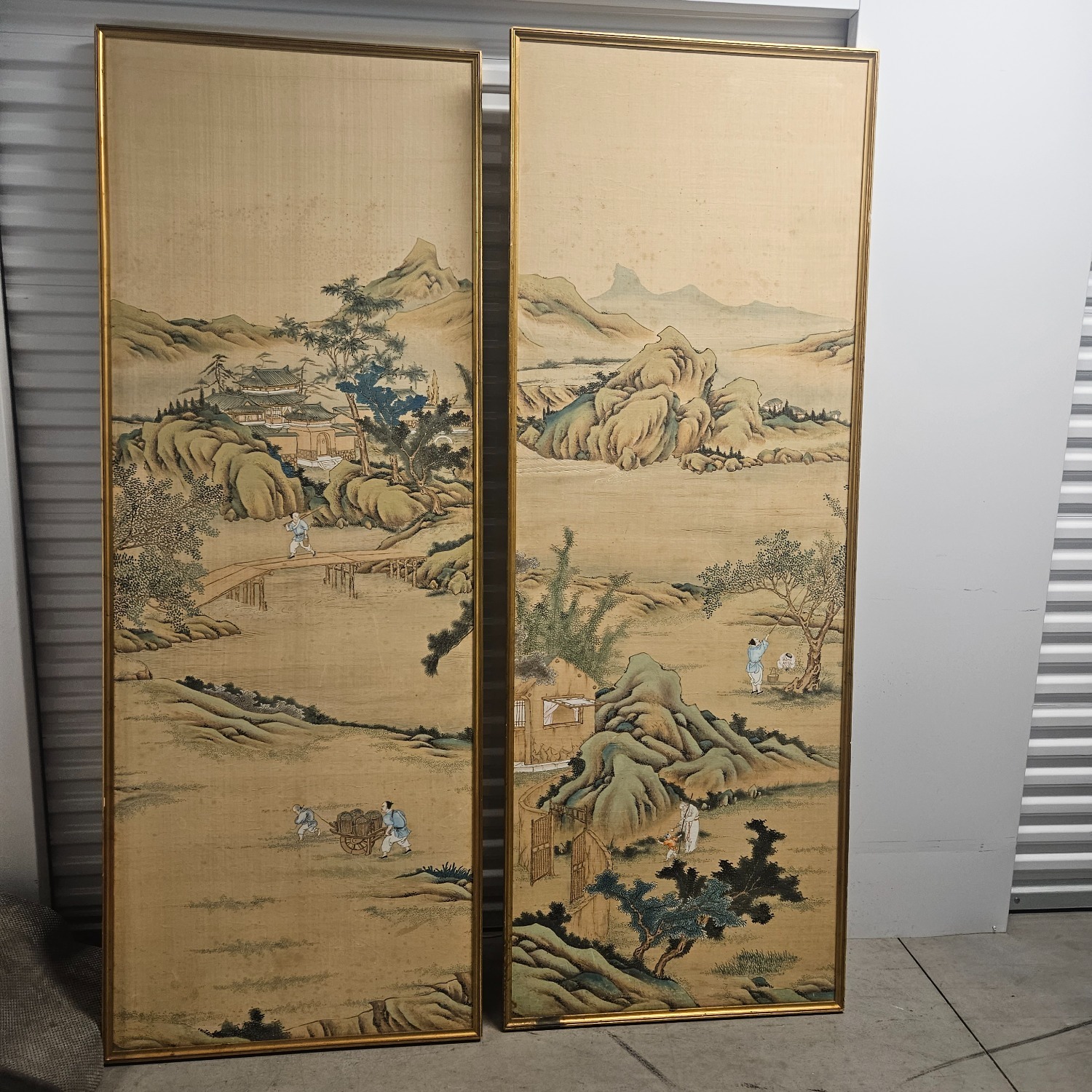 Vintage/Antique Silk Wall Art - image-14