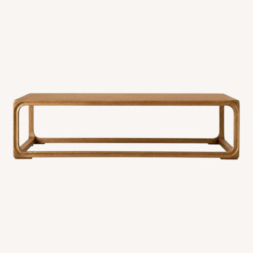 Used Arhaus Bertogne Wood Coffee Table in Honey for sale on AptDeco