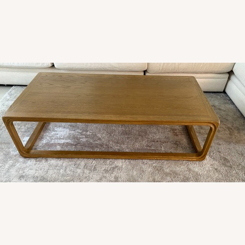 Used Arhaus Bertogne Wood Coffee Table in Honey for sale on AptDeco