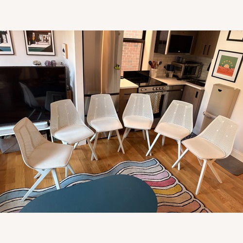 Used Noho Move White Dining Chairs for sale on AptDeco