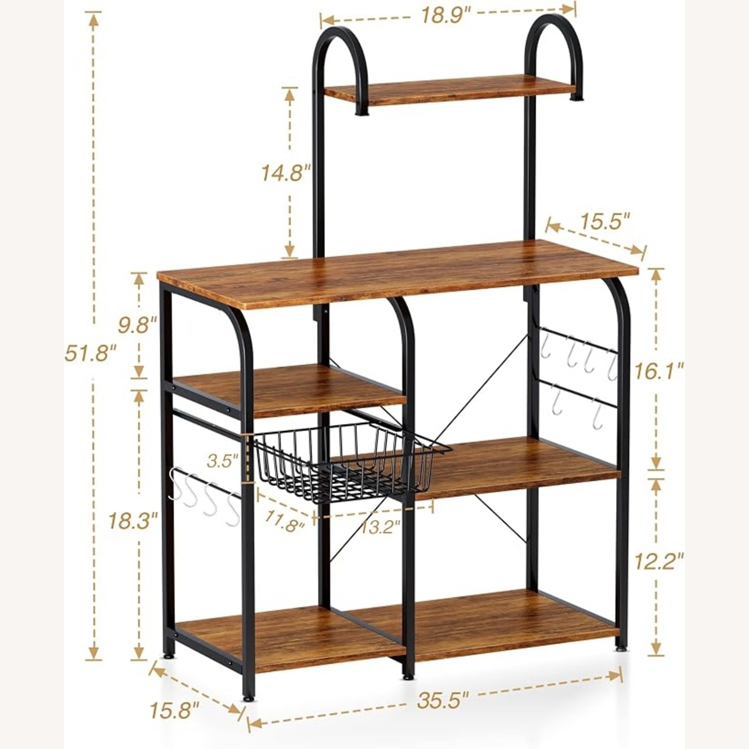 Mr IRONSTONE Kitchen Storage shelf - image-4