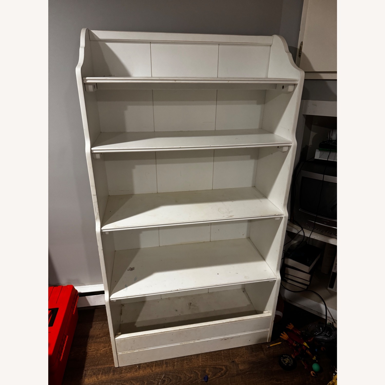 The Land of Nod White Wood Bookcases - image-1