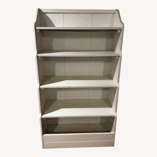 Used The Land of Nod White Wood Bookcases for sale on AptDeco