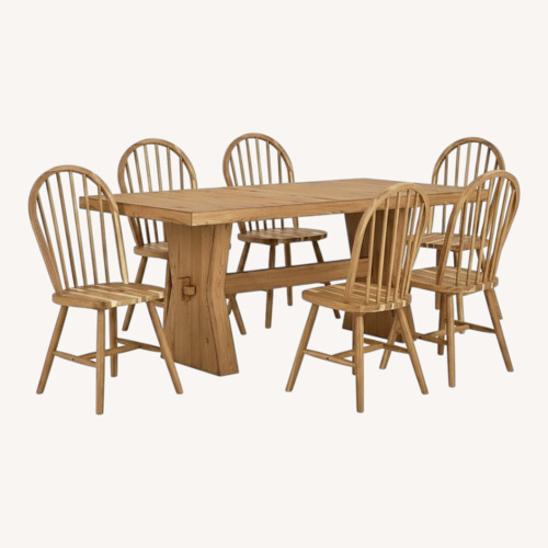 Used Ashley Furniture Galliden Table and IKEA SKOGSTA Chairs for sale on AptDeco