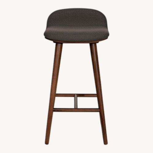 Used Article Light Gray Fabric Stool for sale on AptDeco