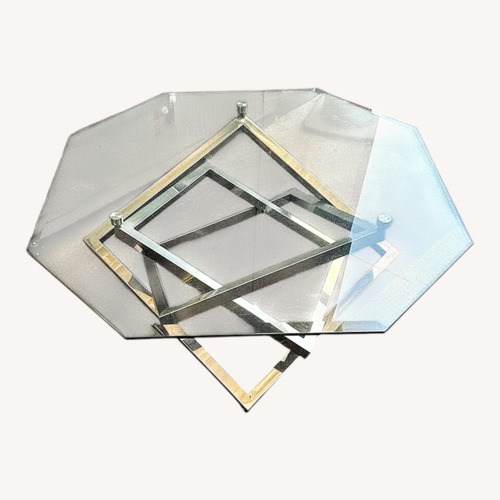 Used Silver Metal Coffee Table for sale on AptDeco