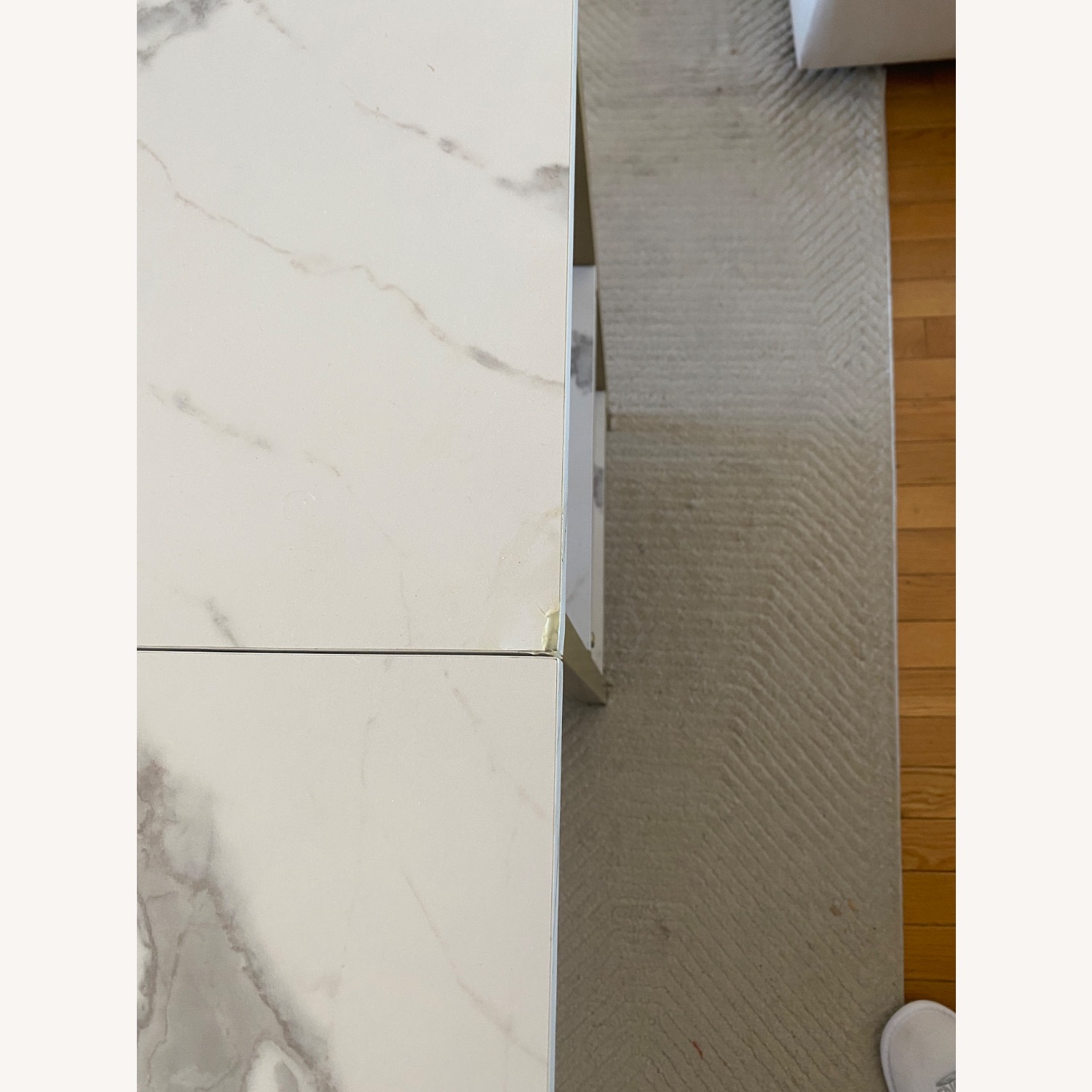 Foldable White Wooden Table - image-10