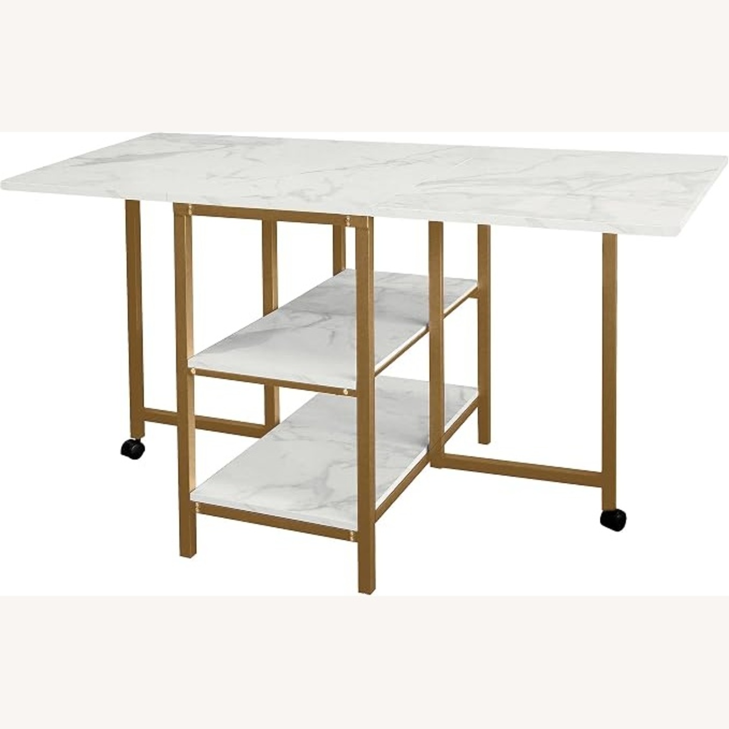 Foldable White Wooden Table - image-11