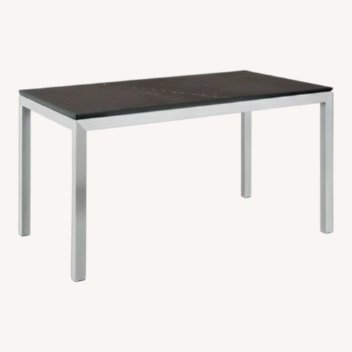 Used Room & Board Marbled Gray Ceramic Parsons Desk for sale on AptDeco