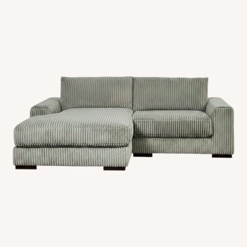 Used Ashley Furniture Light Gray 2 Piece Sectional for sale on AptDeco