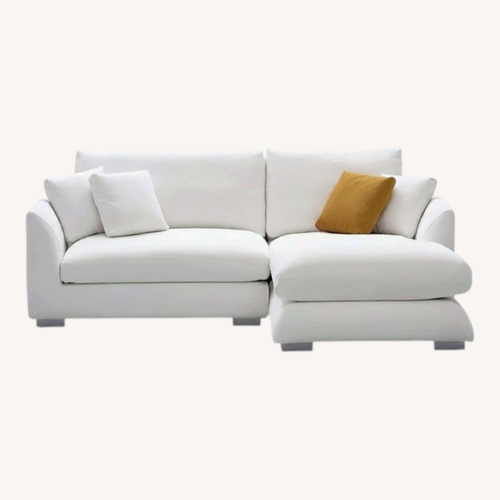 Used Valyou White 2 Piece Sectional for sale on AptDeco