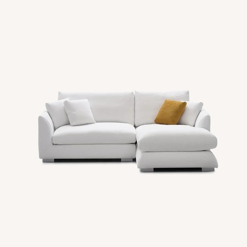 Used Valyou White 2 Piece Sectional for sale on AptDeco