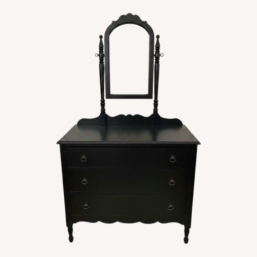Used Vintage/Antique Black Wood Dresser for sale on AptDeco