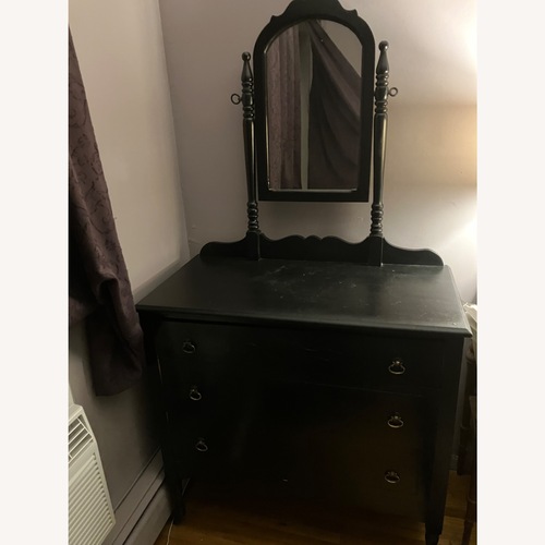 Used Vintage/Antique Black Wood Dresser for sale on AptDeco
