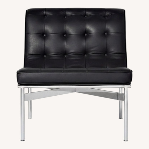 Used Universal Furniture Black Tufted Leather Chairs for sale on AptDeco