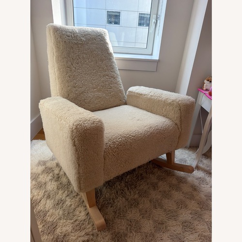 Used DucDuc Shearling Rocking Chair for sale on AptDeco